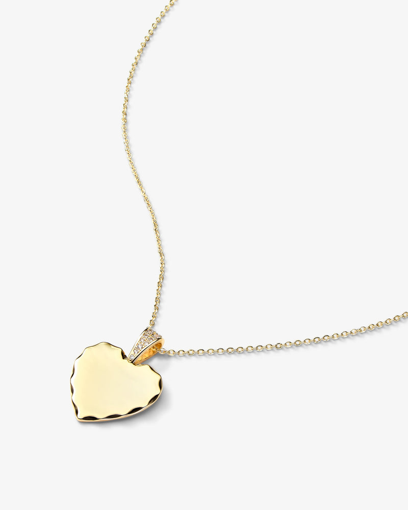 Love Actually Necklace - Gold|White Diamondettes