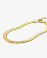 Mama Herringbone Chain 15" - Gold