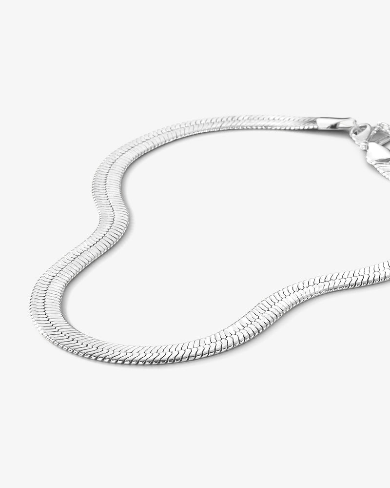 Mama Herringbone Chain 18" - Silver