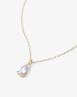 Smith Necklace - Gold|White Diamondettes