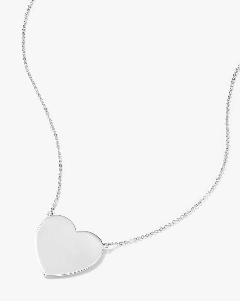 XL You Have My Heart Necklace 18" - Silver