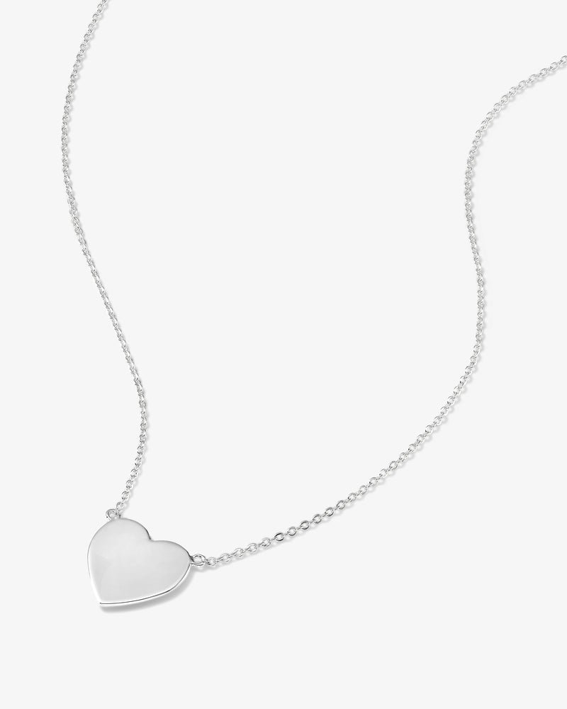 You Have My Heart Necklace 15" - Silver