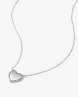 You Have My Heart Rainbow Pave Necklace 15"