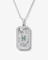Zodiac Amulet Necklace - Silver