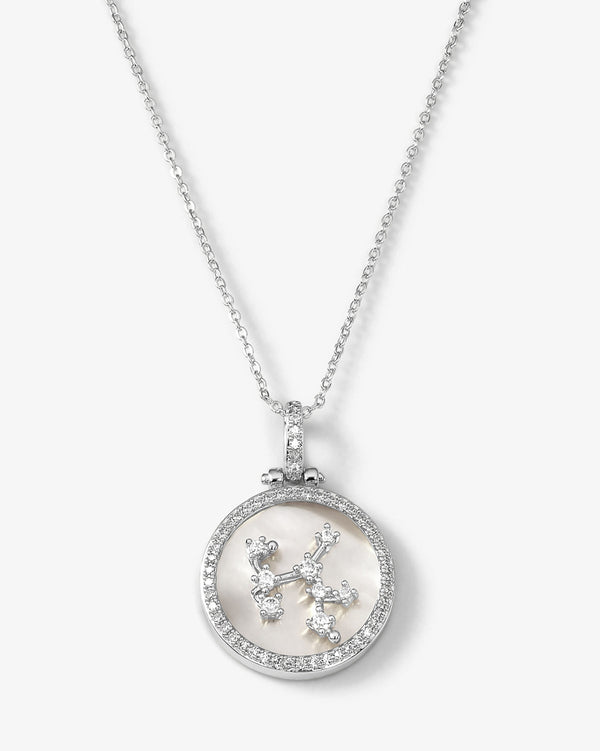 Zodiac Constellation Necklace - Silver
