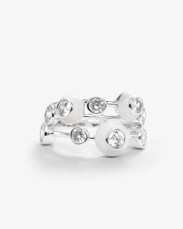 Cloud 9 Ring - Silver|White Diamondettes
