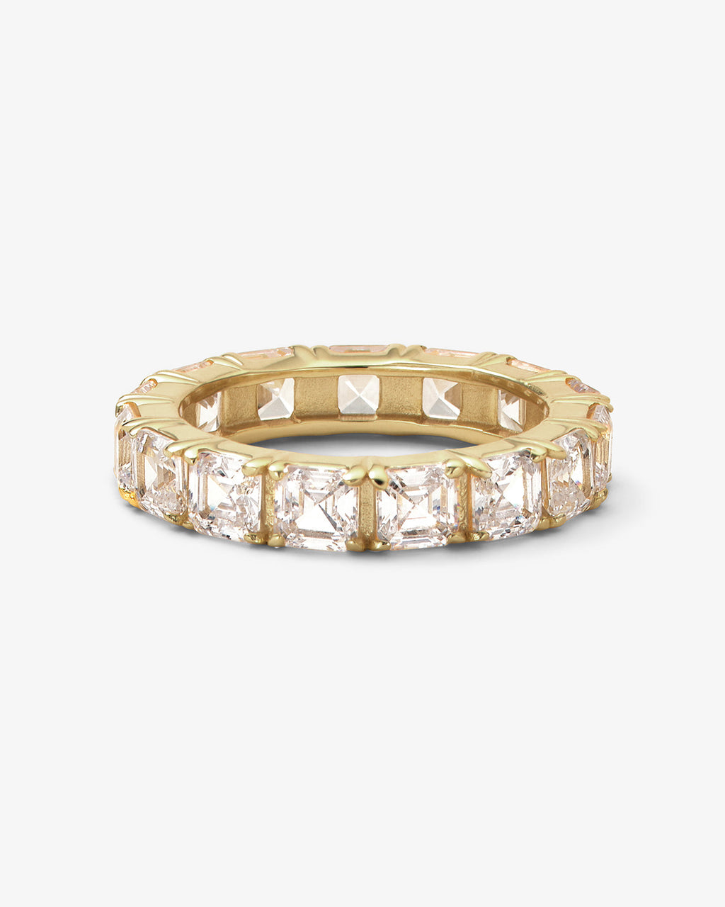 Lil Queens Ring 4mm Gold White Diamondettes