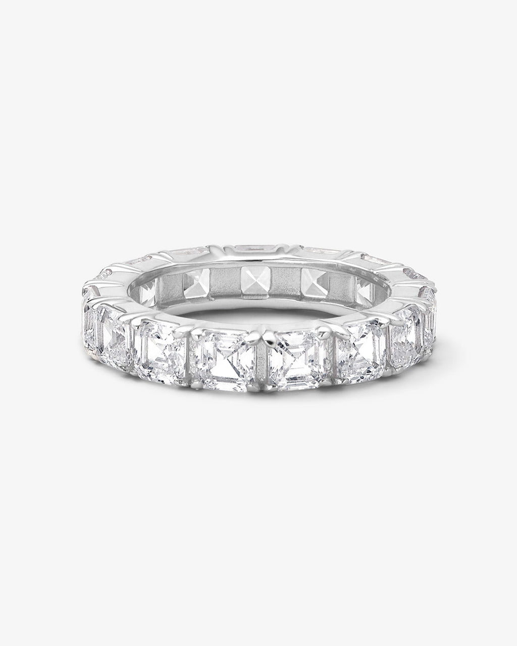 Lil Queens Ring 4mm Silver White Diamondettes