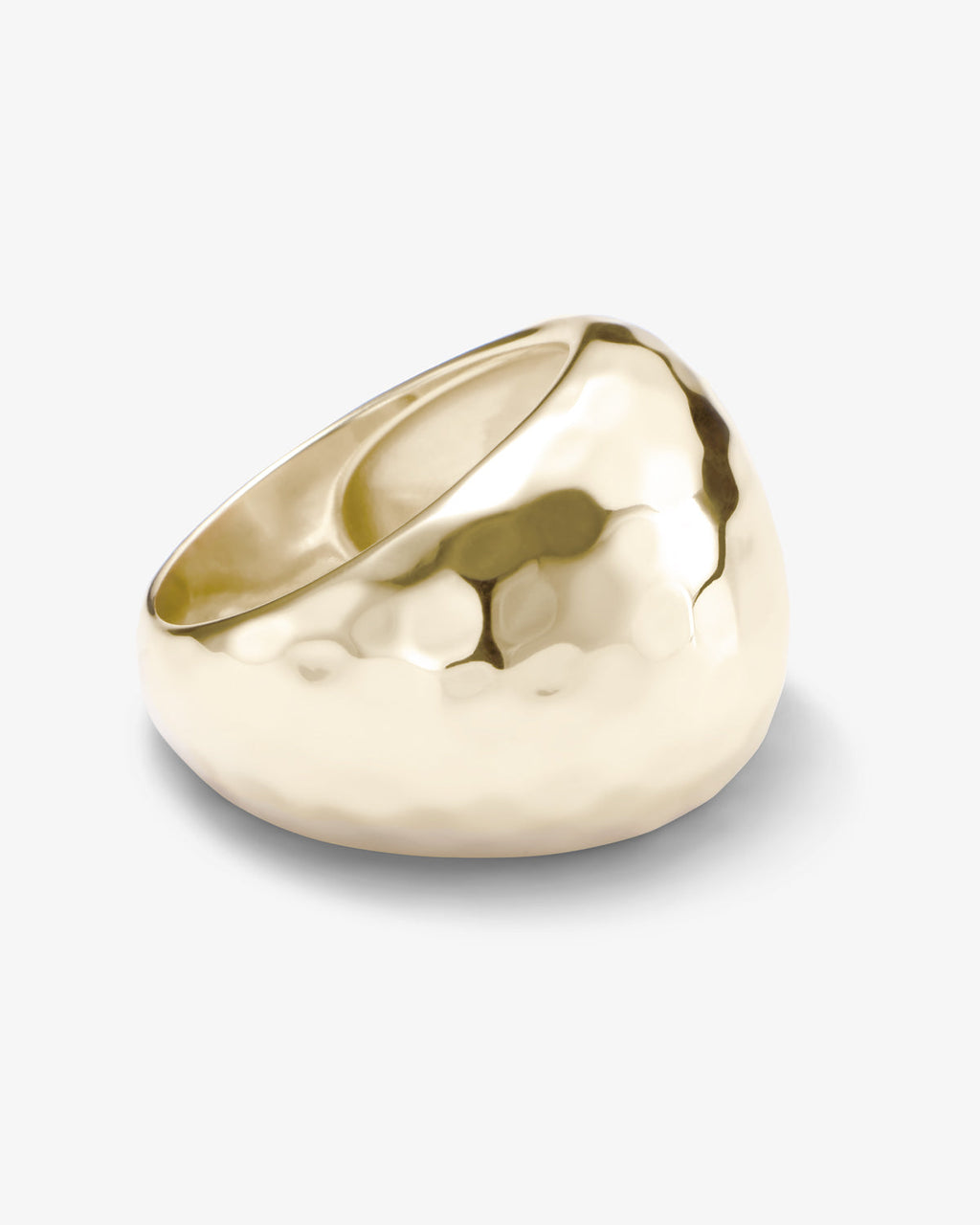 Thick Ass Hammered Ring - Gold