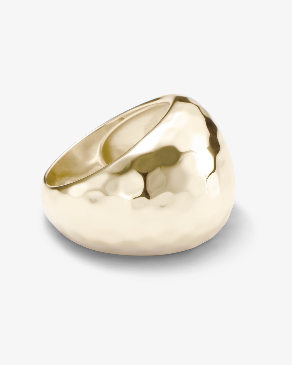 Thick Ass Hammered Ring - Gold