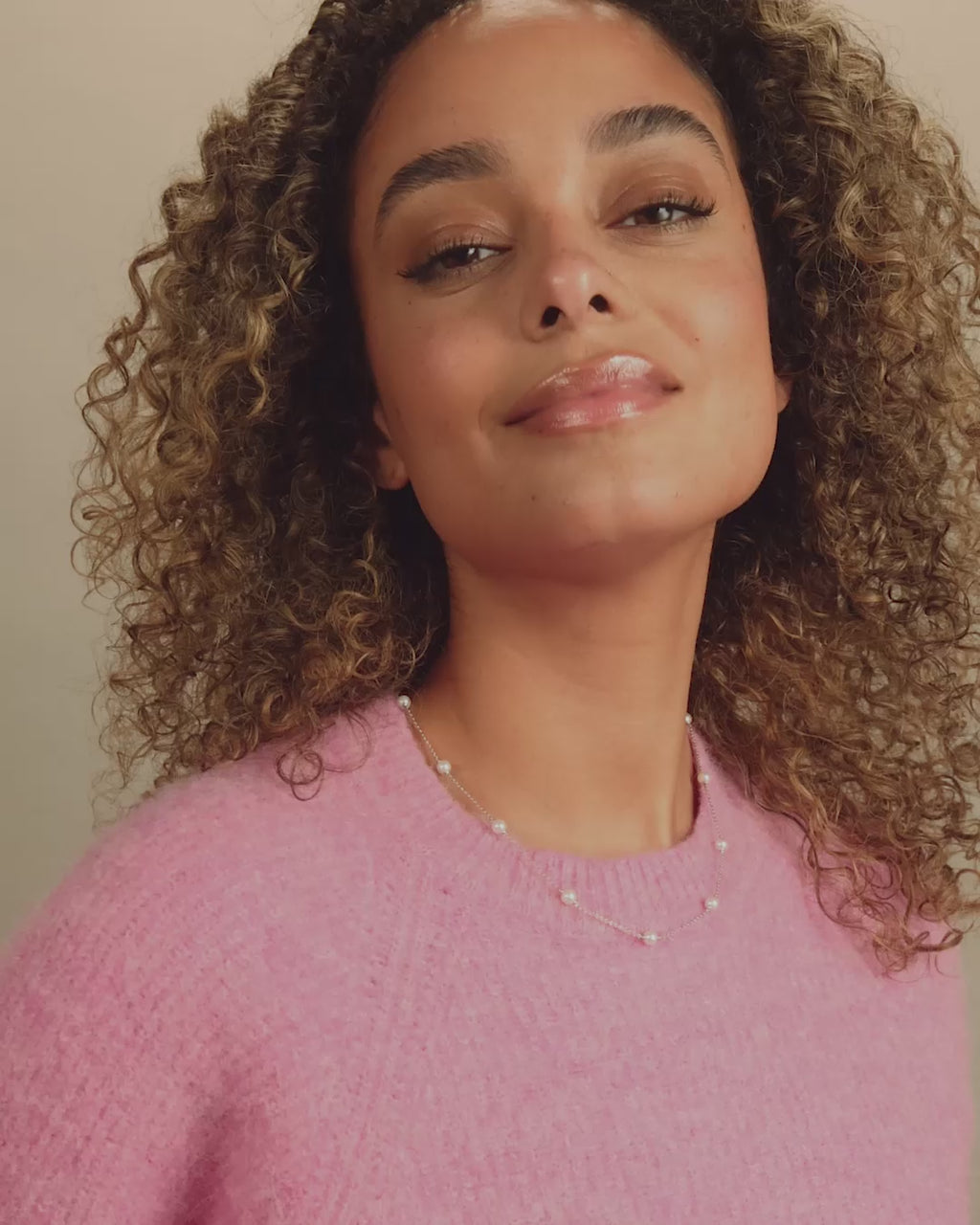 Perfect Pearl Infinity Necklace - Silver