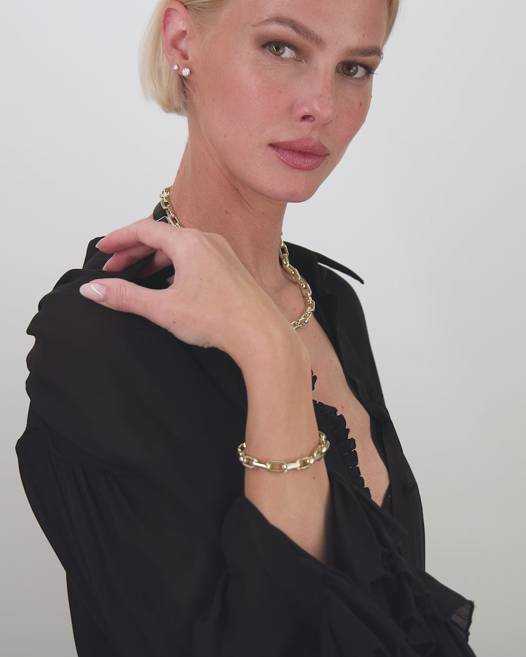 Lil Frankie Chain Bracelet 8mm - Gold