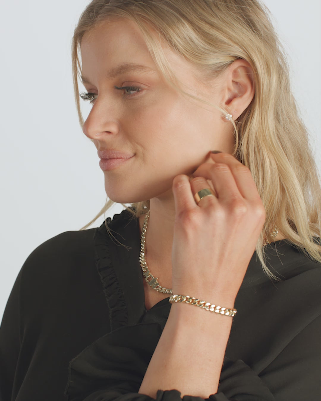 Atlas Thick Band Ring - Gold