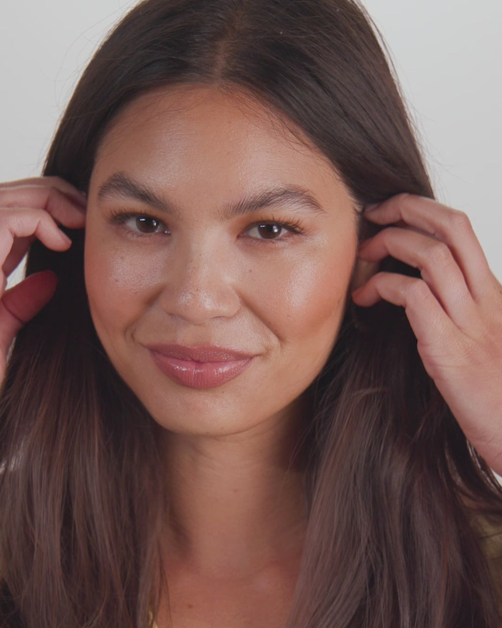 Heiress Hoops 1" - Gold|White Diamondettes