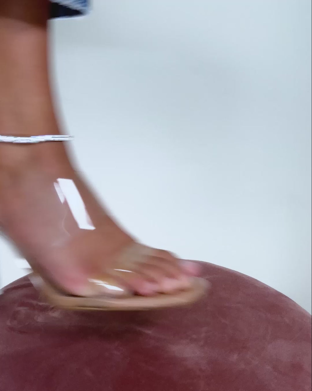 Mama Heiress Anklet - Silver|White Diamondettes