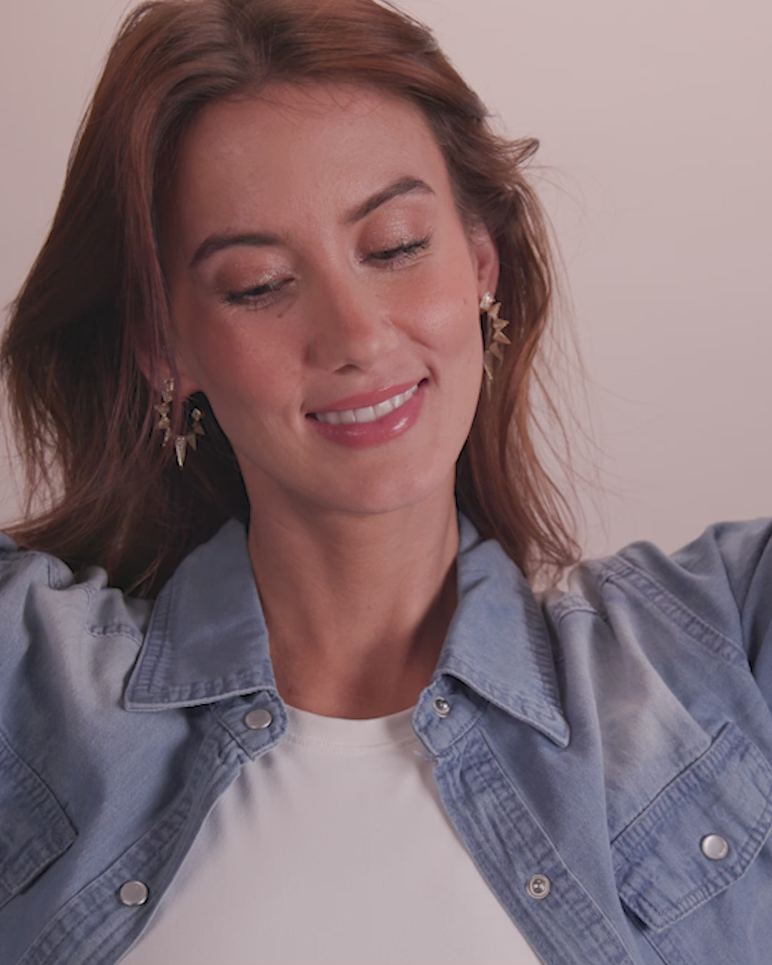 Gabriella's Big Sista Pavé Hoops - Gold|White Diamondettes