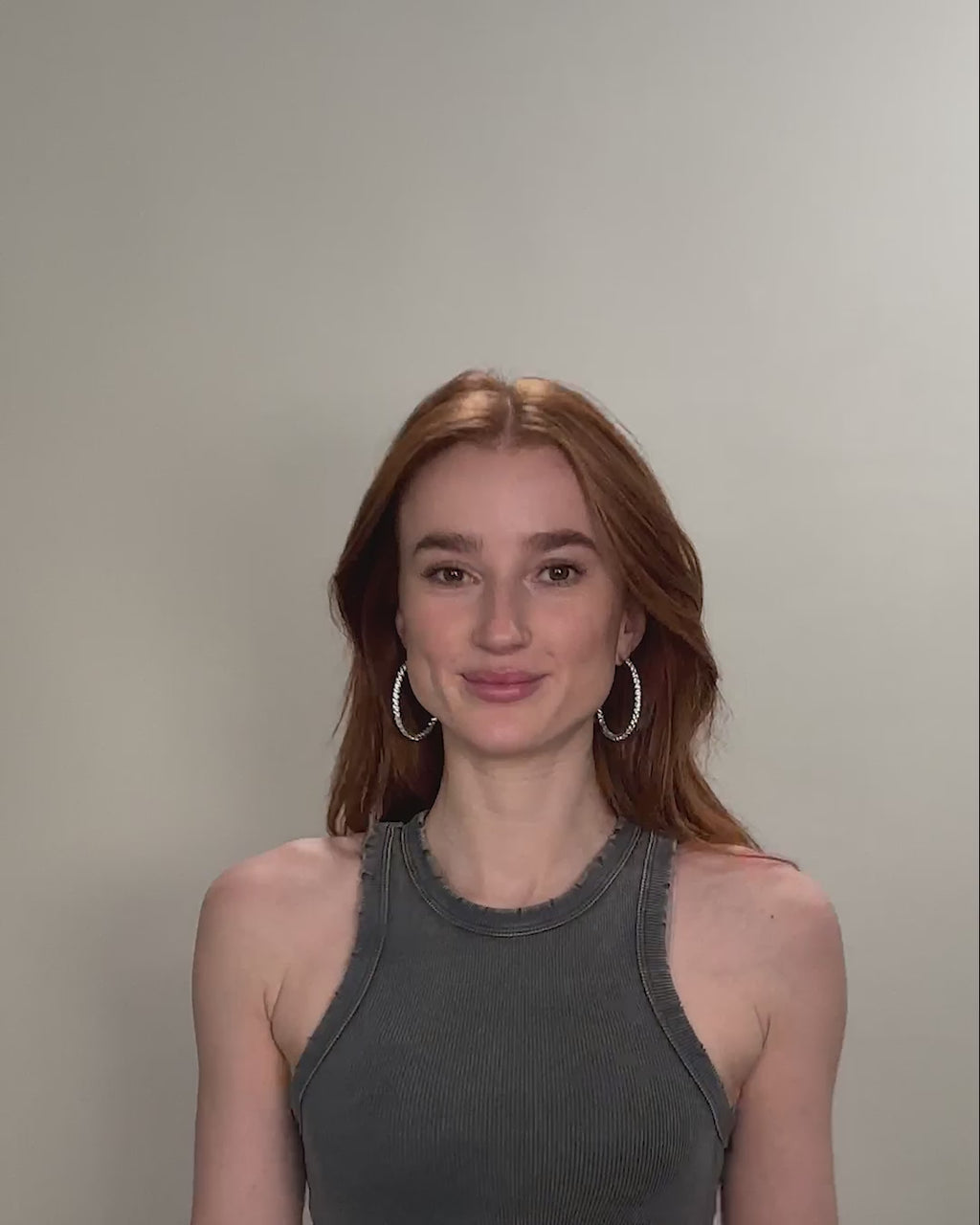 Heiress Hoops 2" - Silver|White Diamondettes