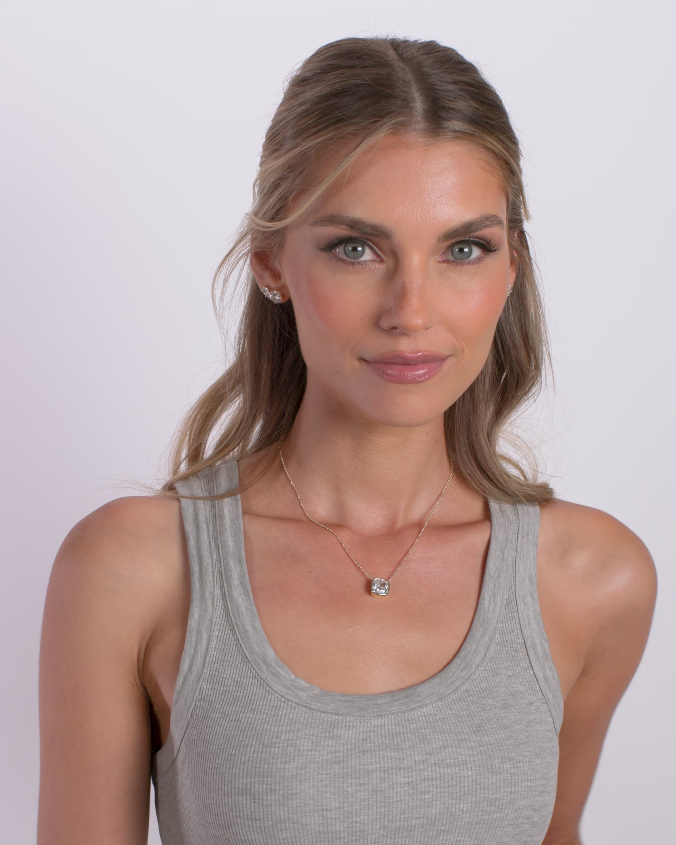 Hello Flawless Necklace - Gold|White Diamondettes