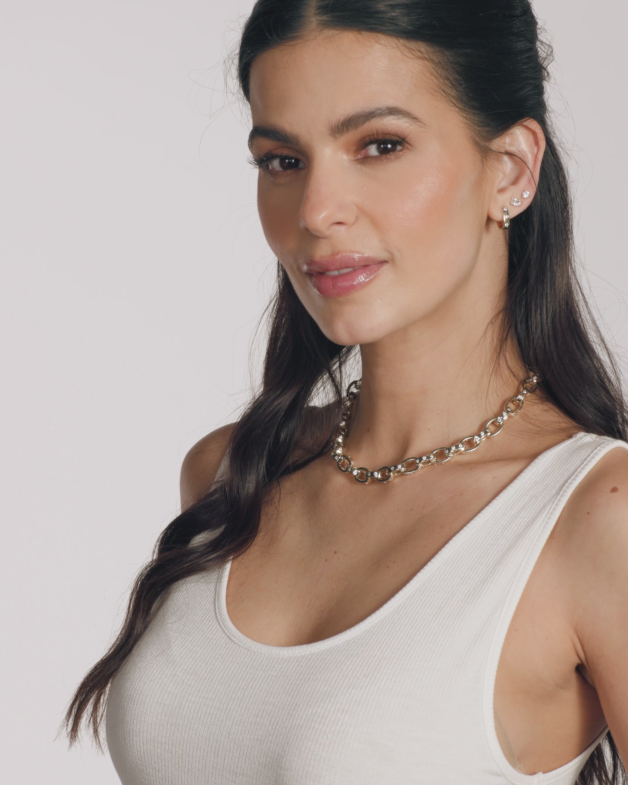 Ashley Chain Link Necklace 9mm Gold | Bold Statement – Melinda