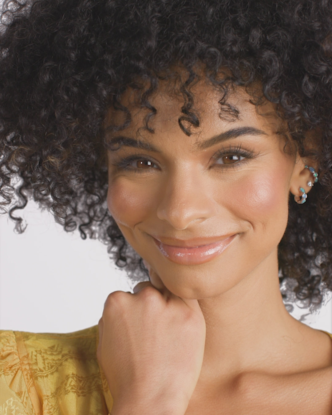 Isla Huggies - Silver|Blue Opal