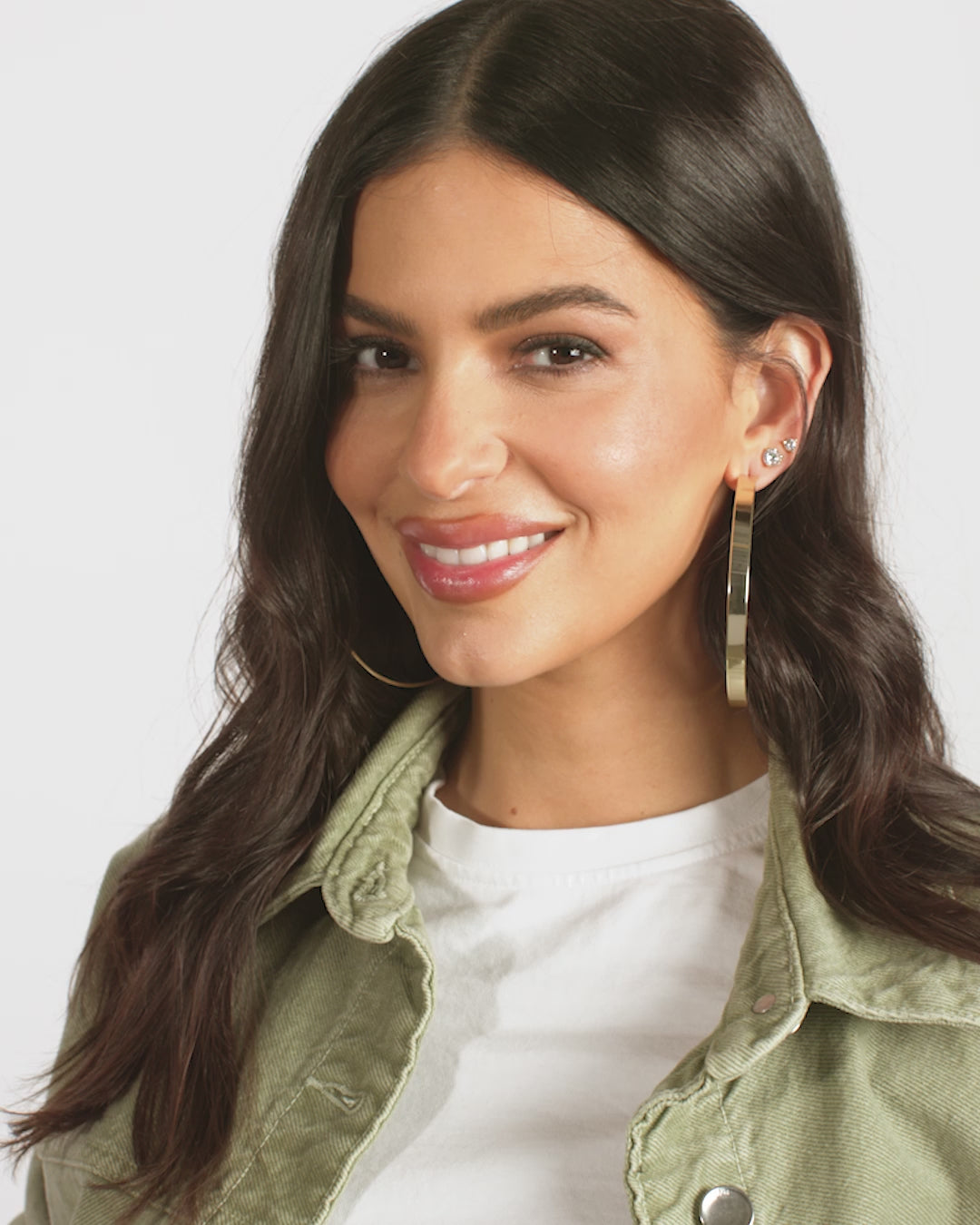 Atlas Hoops 3" - Gold