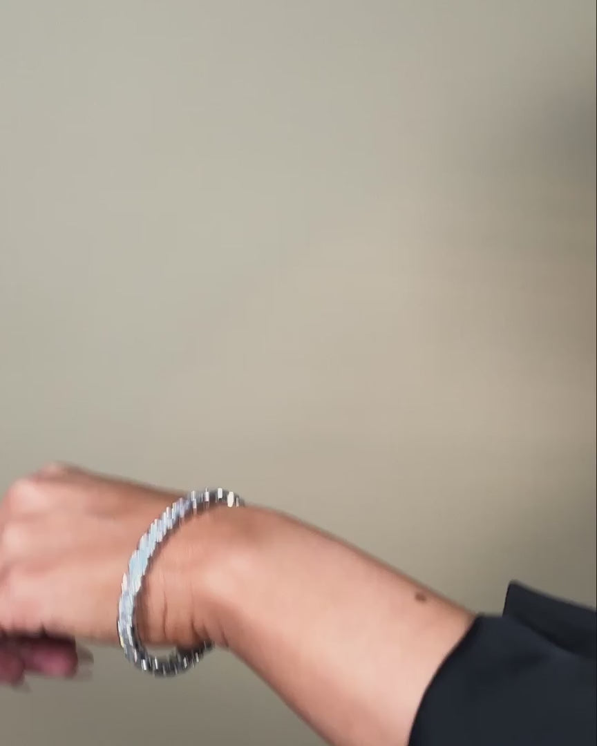 Duchess Tennis Bracelet - Silver|White Diamondettes