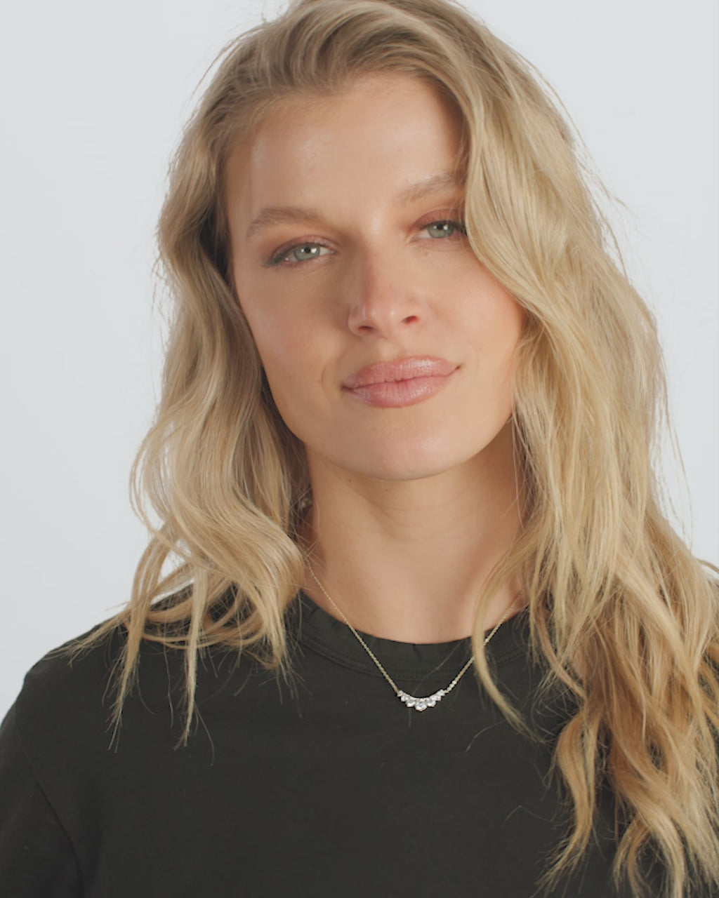 Not Your Basic Multi Stone Pendant Necklace - Gold