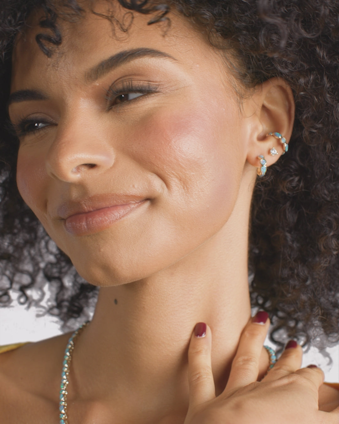 Isla Huggies - Gold|Blue Opal