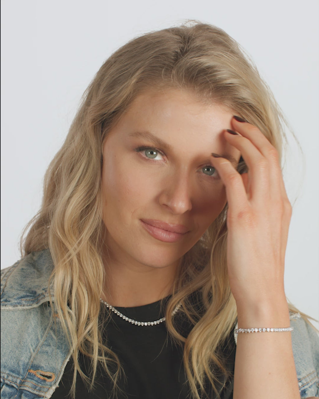 Not Your Basic Tennis Bracelet 3mm - Silver|White Diamondettes