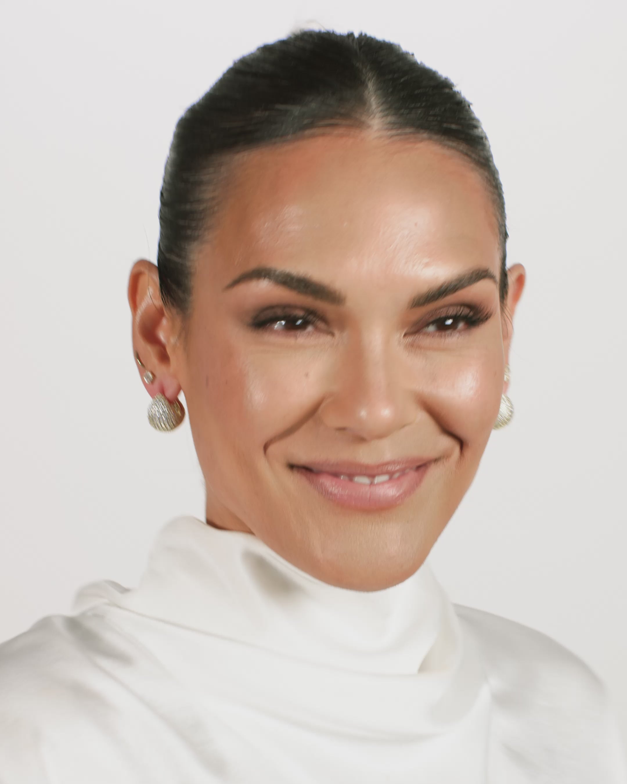 Norah Pavé Earrings - Gold|White Diamondettes