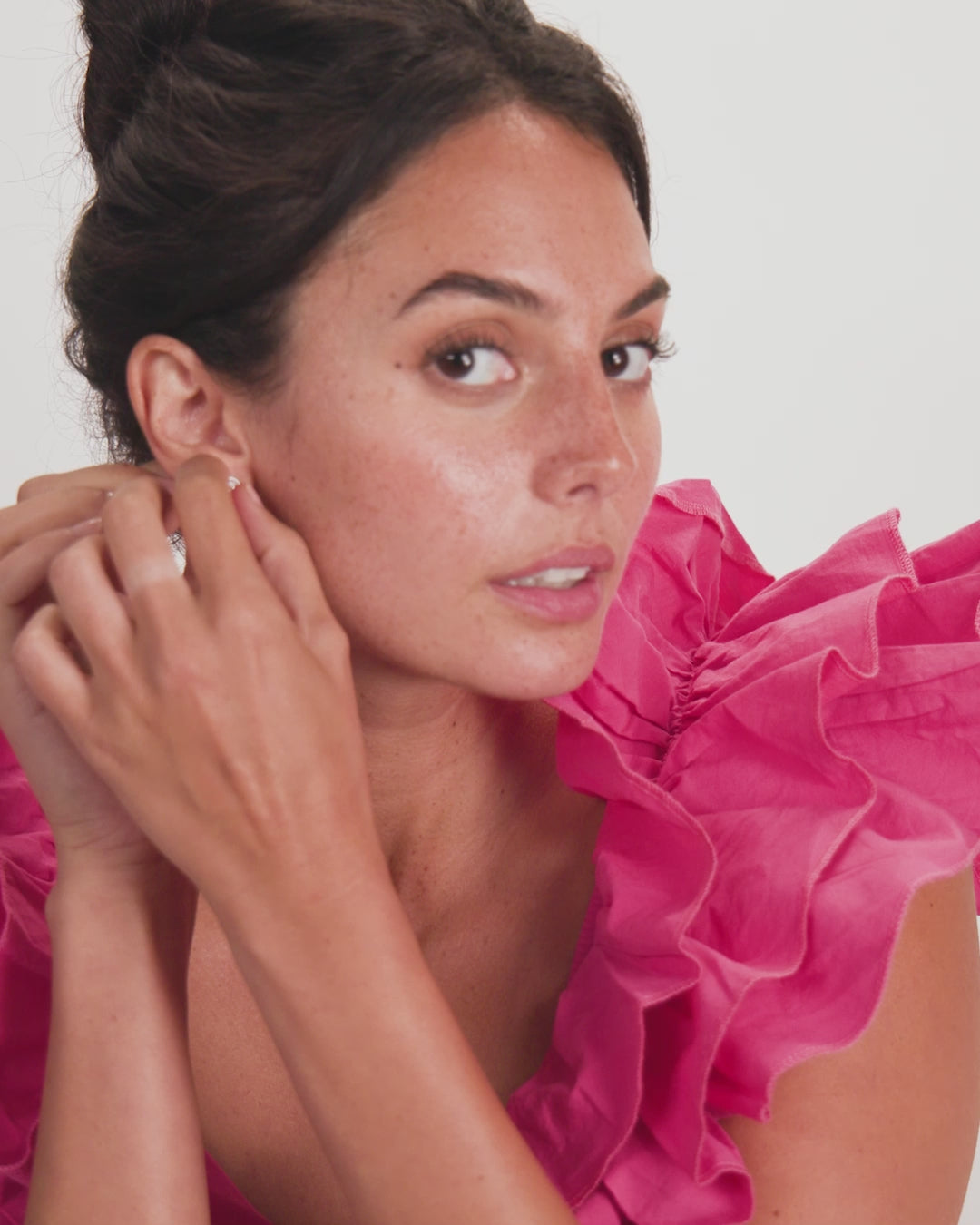 Baroness 6mm Studs - Silver|White Diamondettes