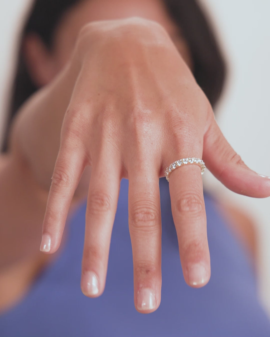 Heiress Ring 3mm - Gold|White Diamondettes