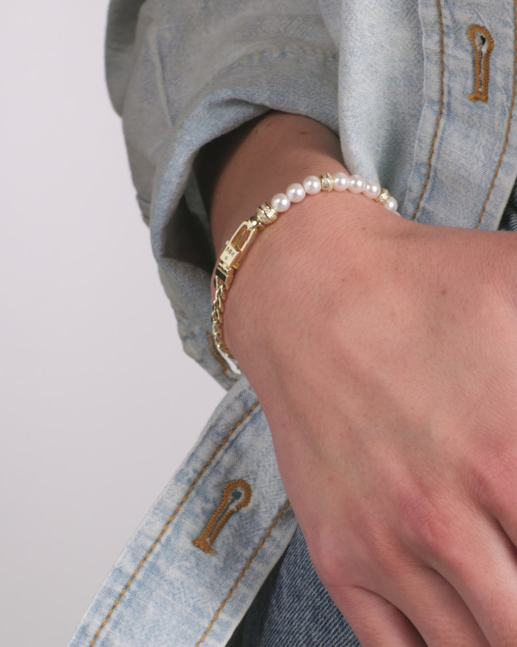 Julian Loves Pearls Bracelet 5mm - Gold