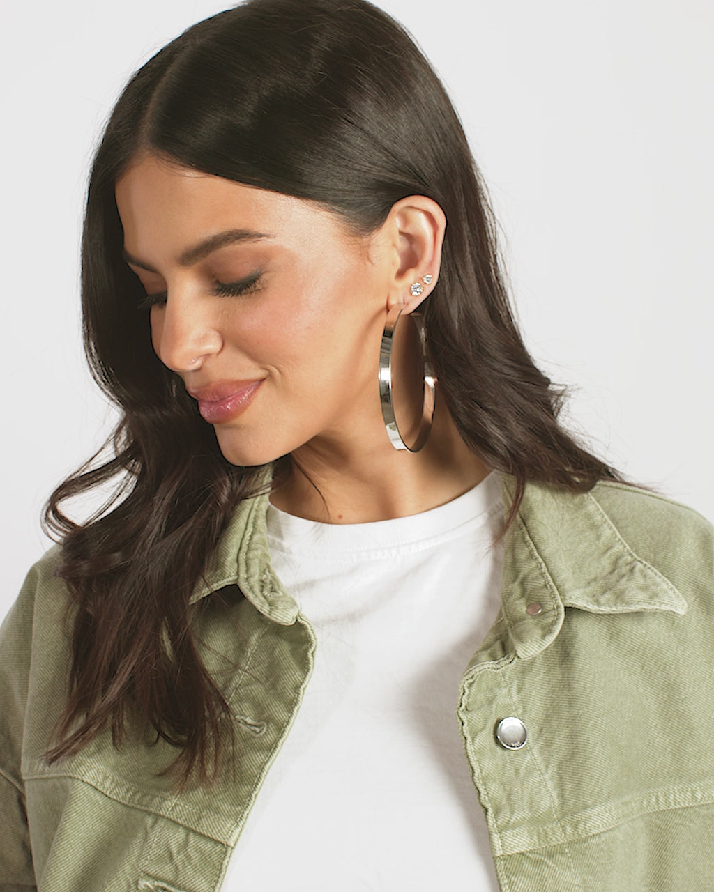 Atlas Hoops 3" - Silver