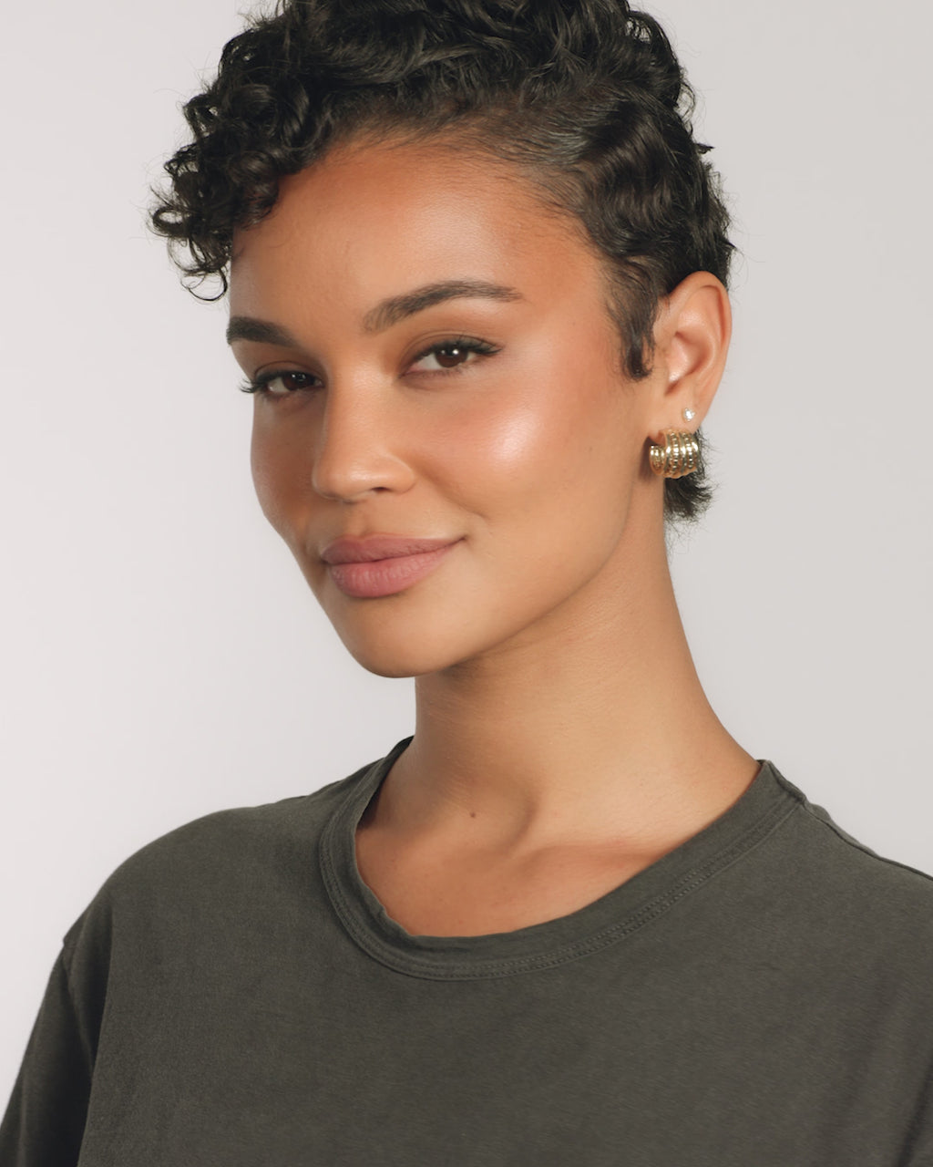 Talon 5 Row Hoops - Gold