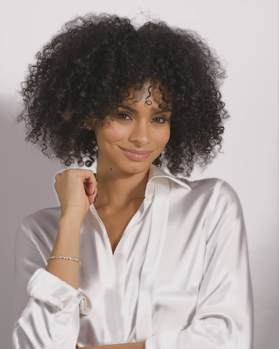 Isla Tennis Bracelet 3mm - Gold|White Diamondettes