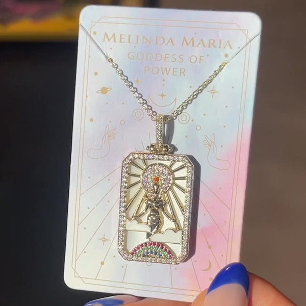 Goddess of Power Amulet Engravable Necklace