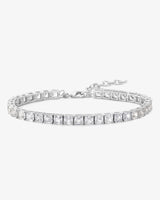 The Queen's Anklet - Silver|White Diamondettes