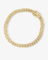 Cassie Pave Bracelet - Gold|White Diamondettes
