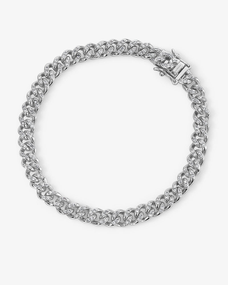 Cassie Pave Bracelet - Silver|White Diamondettes