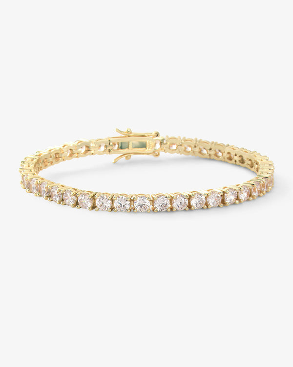 Grand Heiress Tennis Bracelet - Gold|White Diamondettes