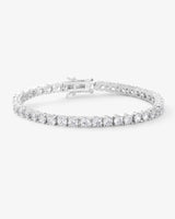Grand Heiress Tennis Bracelet - Silver|White Diamondettes