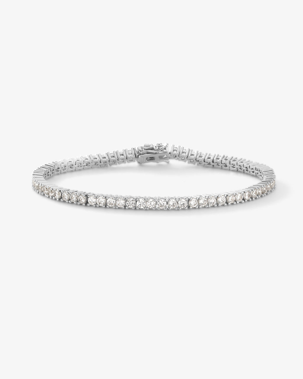 Heiress Tennis Bracelet 3mm - Silver|White Diamondettes