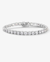 Mama Heiress Tennis Bracelet - Silver|White Diamondettes