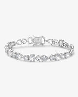 Palace Bracelet - Silver|White Diamondettes