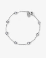 Sahara Bracelet - Silver|White Diamondettes