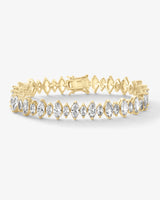 "She's So Fine" Bracelet - Gold|White Diamondettes