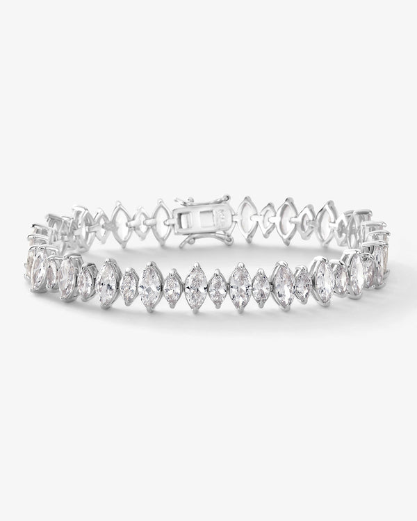 "She's So Fine" Tennis Bracelet - Silver|White Diamondettes