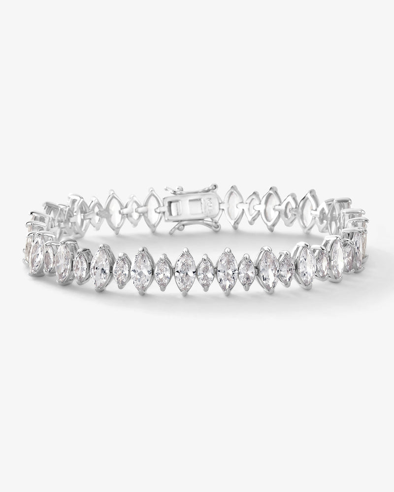 "She's So Fine" Bracelet - Silver|White Diamondettes