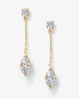 Marquise Diamond Drop Earrings